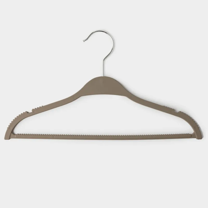 Вешалка-плечики, 42 см, 5 шт, пластик с покрытием, мокко, New house, image-0