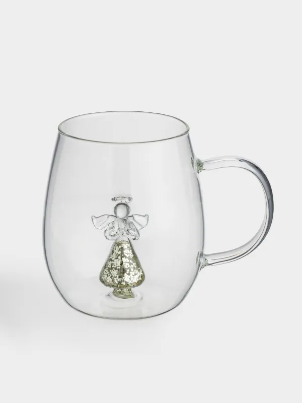 Кружка, 500 мл, Ангел с блестками, Shape, image-0