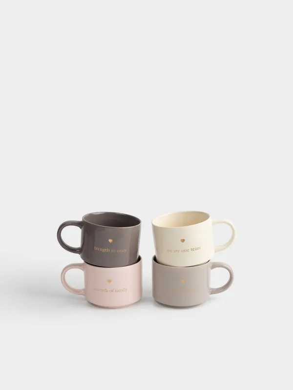 Кружка, 350 мл, 4 шт, фарфор N, цвет, Семья, Dynasty, image-0