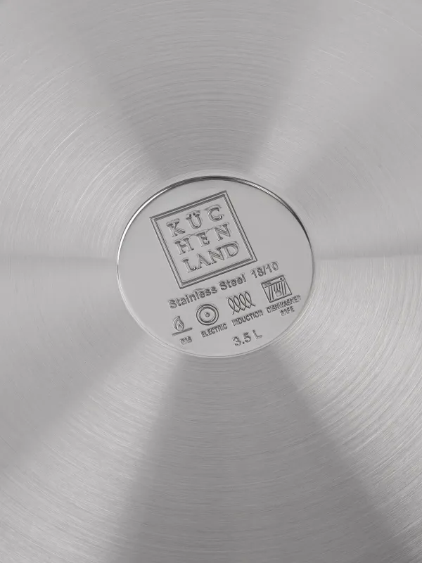 Сотейник, 24 см, 3,5 л, короткие ручки, с крышкой, сталь/стекло Б, Silver Stone, image-8