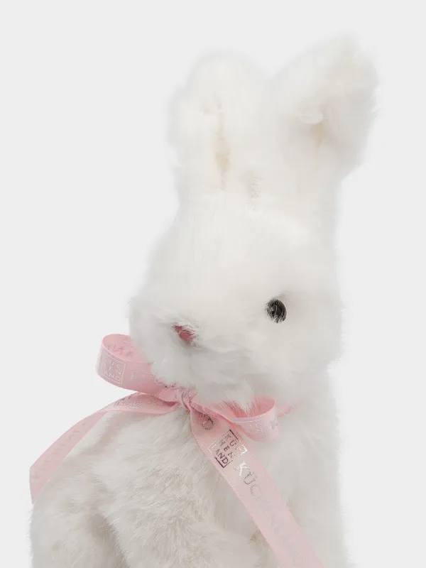 Изделие декоративное, 13х20 см, искусственный мех, молочная, Пасхальный кролик, Rabbit, image-3
