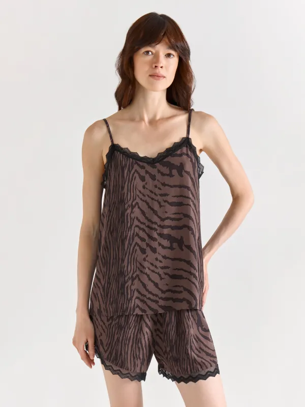 Шорты женские, с кружевом, Zefina, image-4