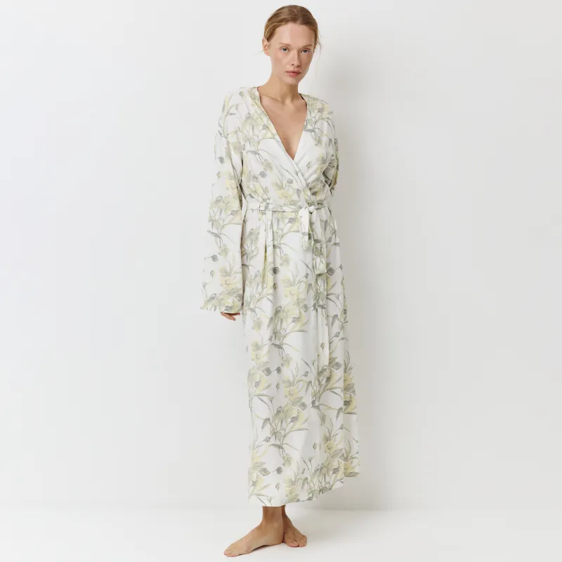 Халат женский, с длинным рукавом, Leksli