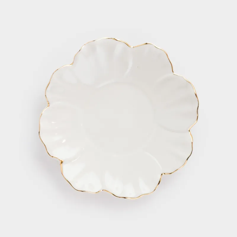 Пара чайная для завтрака, 1 перс, 2 пр, 400 мл, фарфор P, молочно-золотистая, Пион, Bloome, image-3