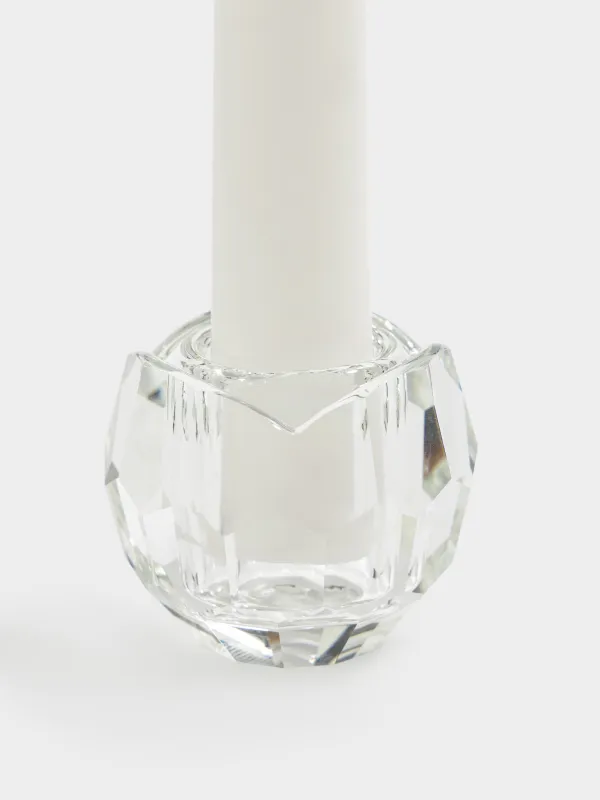 Подсвечник, 4 см, для тонкой свечи, кристальное стекло, Lux crystal, image-2