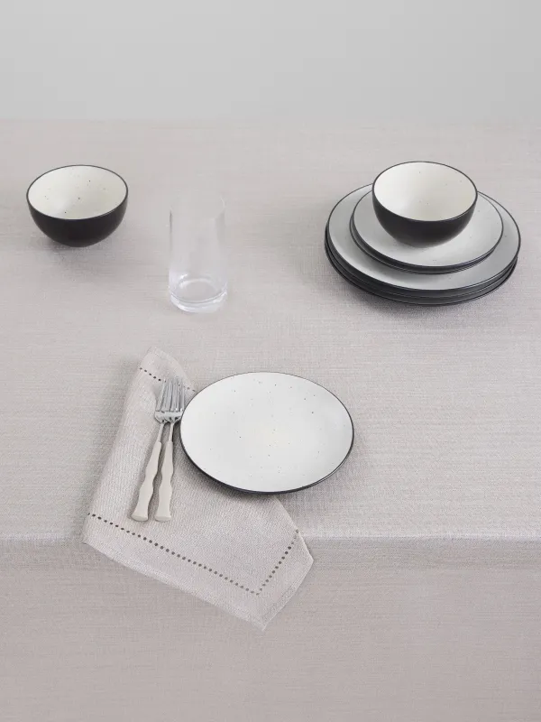 Скатерть, 170х250 см, полиэстер, бежевая, Hemstitch, image-1