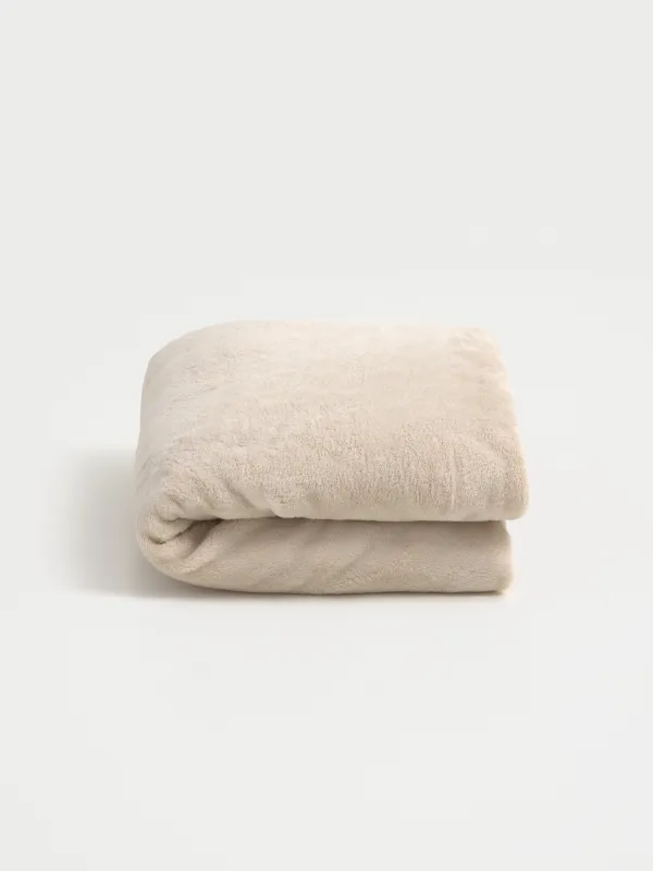 Плед с подушкой, 130х210 см, флис/плюш, бежевый, Заяц, Plush animals, image-2