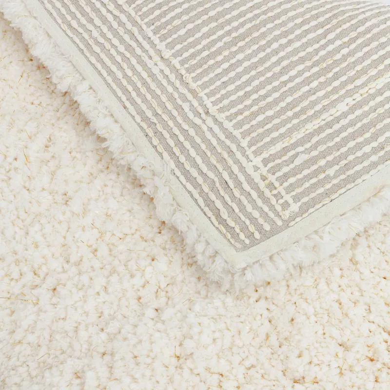 Коврик, 60x90 см, противоскользящий, полиэстер/хлопок, золотисто-бежевый, Spark, image-3