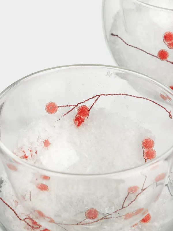 Кружка, 270 мл, 2 шт, стекло Б, с ягодами внутри, Air decor, image-4