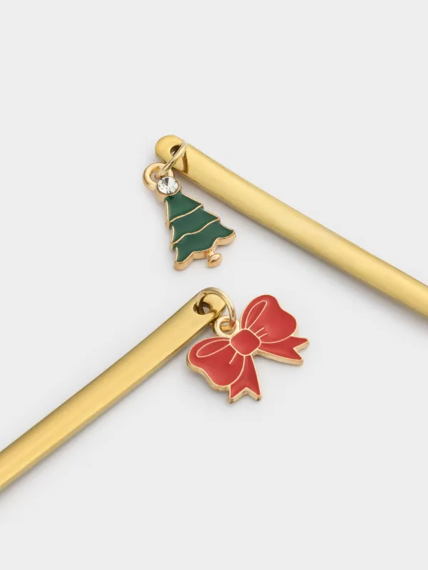 Ложка десертная, 14 см, сталь, Christmas traditions, image-2