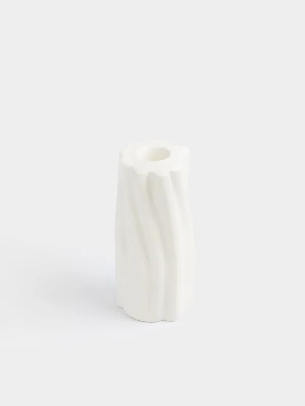 Подсвечник, 14 см, для тонкой свечи, Crumple, image-1