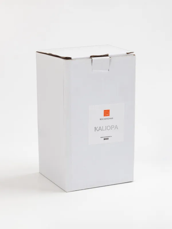 Диспенсер для жидкого мыла, 370 мл, керамика/пластик, белый, с серебристым кантом, Kaliopa, image-4