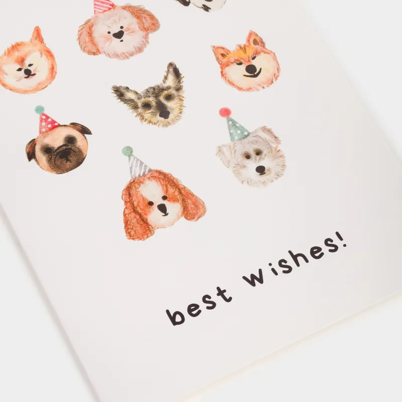 Открытка подарочная, 12х17 см, бумага, серая, Собаки, Birthday, image-5