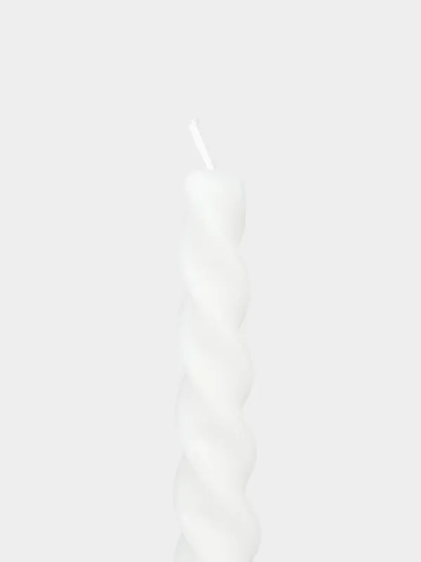 Свеча, 20 см, тонкая, Спираль, Spiral shape, image-1