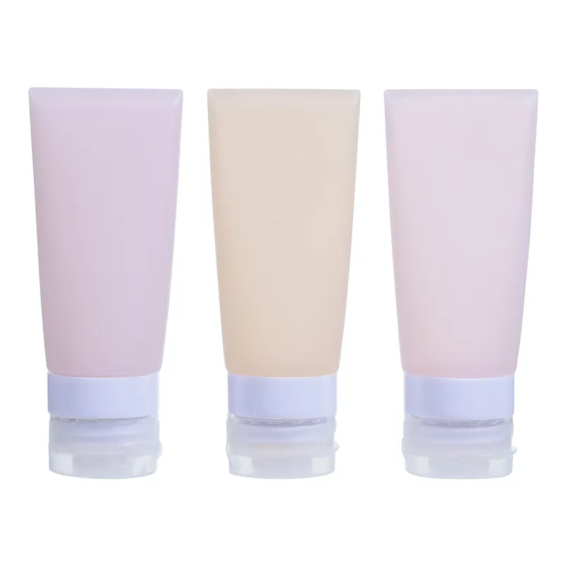 Набор флаконов для путешествий, 3 шт, тюбики, в косметичке, силикон, Travel color