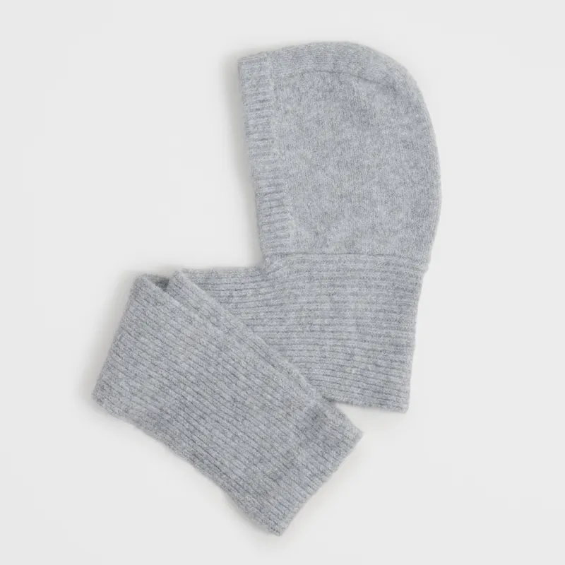 Капор женский, 150x18 см, полиэстер/акрил/шерсть, серый, Knitting