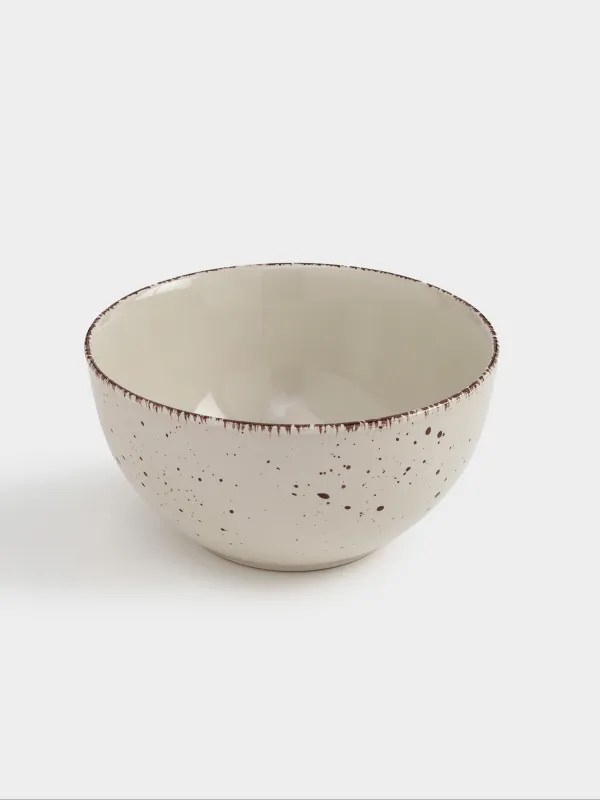 Тарелка суповая, 14х7 см, 2 шт, керамика, бежевая, в крапинку, Speckled, image-2