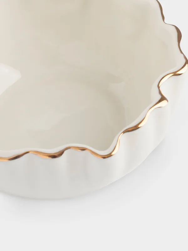 Пиала, 12х5 см, Мятый эффект, Crumple gold, image-2