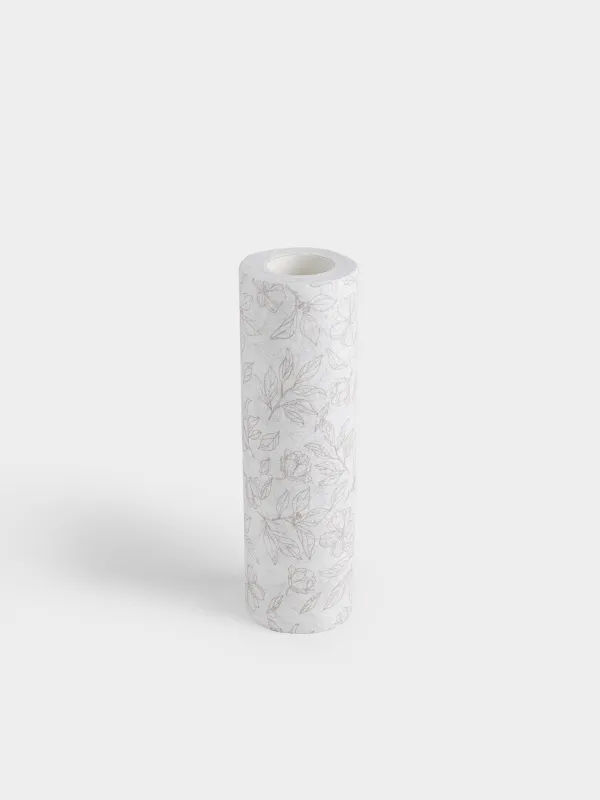 Полотенца рулонные, 25х25 см, 50 шт, целлюлоза, бело-бежевые, Цветы, Roll, image-4