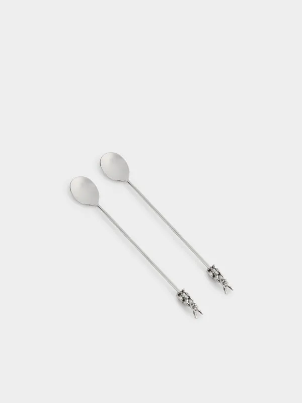 Ложка десертная, 20 см, 2 шт, сталь, Кролик, Rabbit silver, image-1