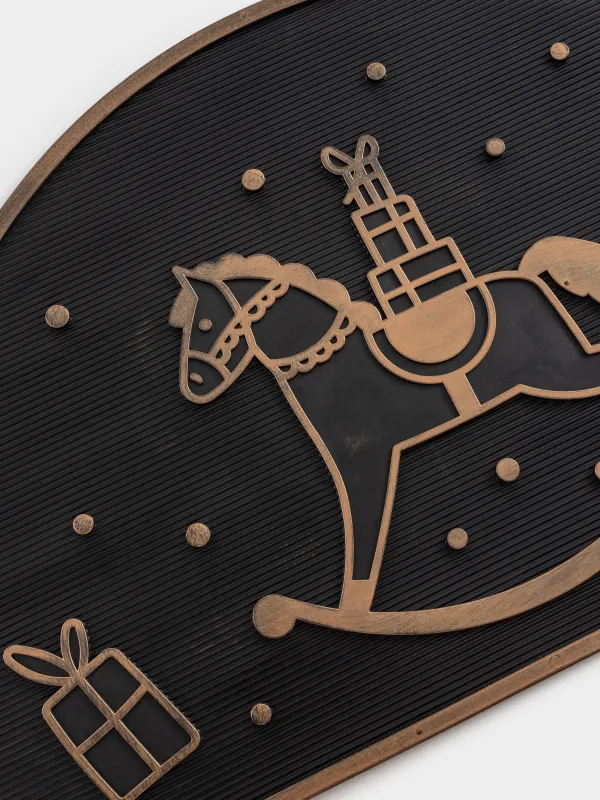 Коврик придверный, 45х75 см, резина, Home deco, image-1