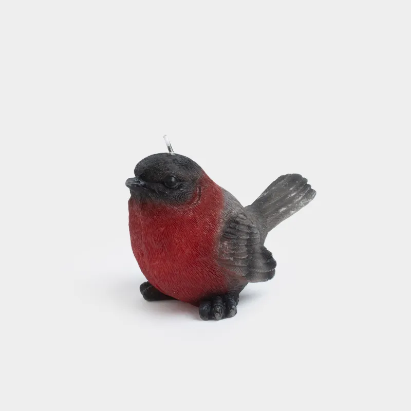 Свеча, 13х9 см, красная, Птица, Shape candle