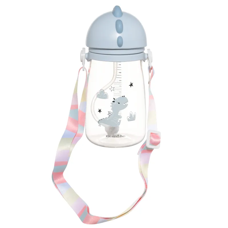 Бутылка-поильник, детская, 360 мл, тритан, голубая, Дракоша, Dino, image-3