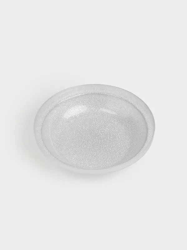 Ваза для фруктов, 30х7 см, стекло Р, серебристая, Cracle, image-1