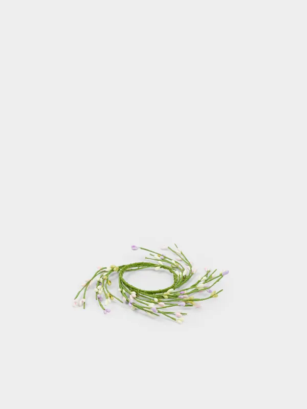 Венок для свечи, 8/18 см, пластик/металл, Цветные бусины, Easter decor, image-2