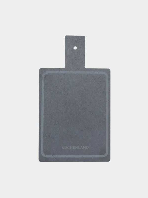Подставка под горячее, 19х11 см, с ручкой, сланец, прямоугольная, BBQ, image-0