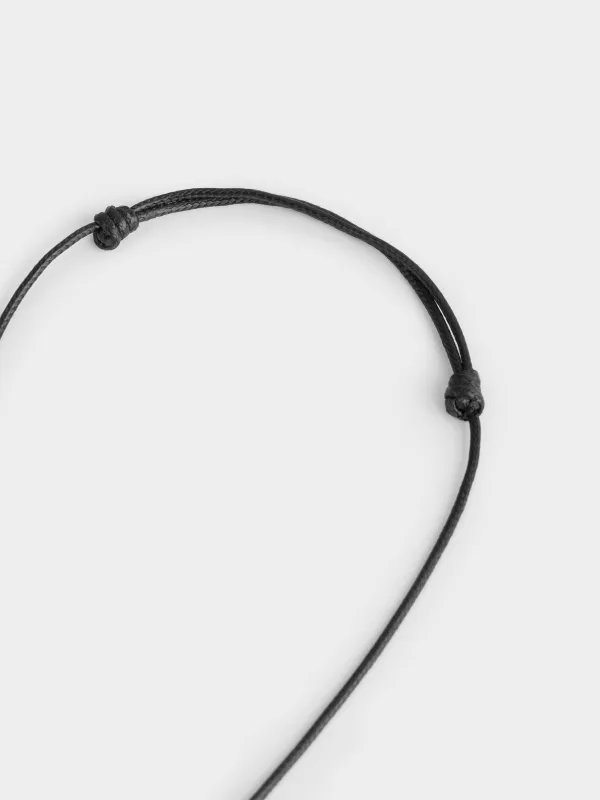 Цепочка-шнурок, 60 см, с подвеской, металл/полиэстер, золотистая, Кольцо, Jewelry, image-2