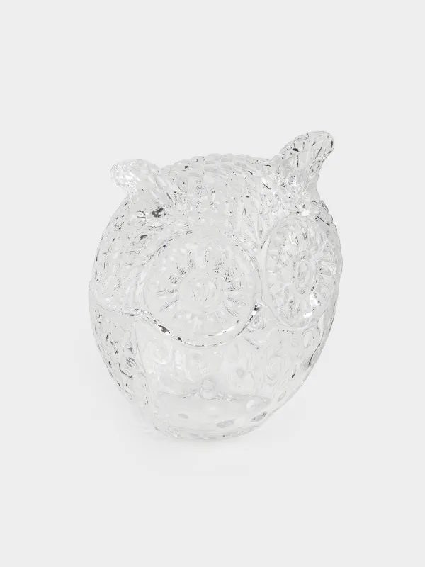 Емкость для хранения, 12х14 см, 250 мл, стекло, Сова, Owl, image-1