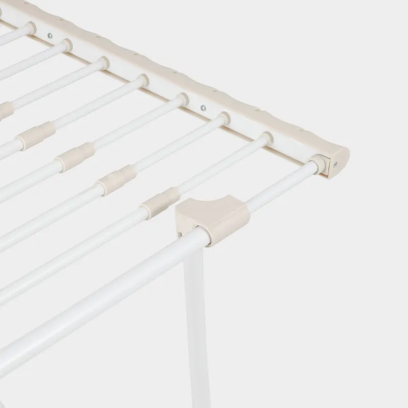 Сушилка для белья напольная, 200х55 см, раздвижная, металл, бежевая, Compact, image-5