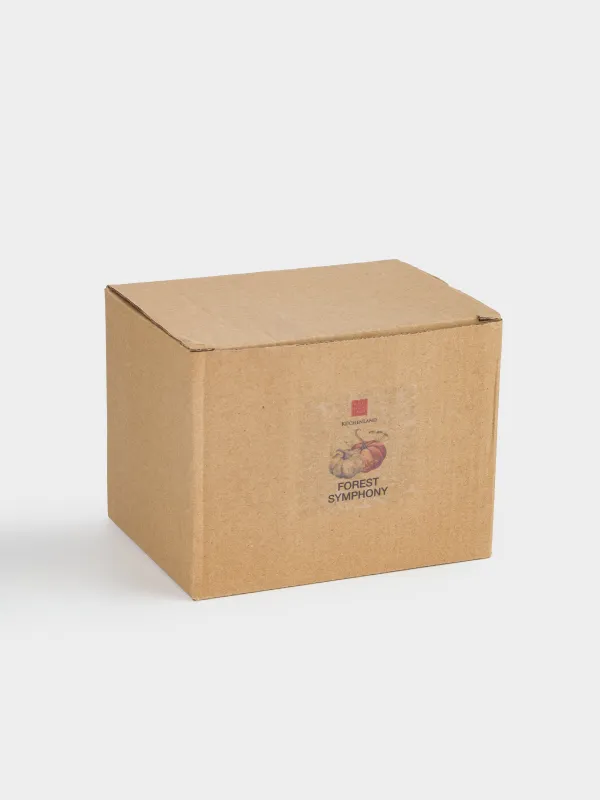 Кружка, 420 мл, керамика, белая, Тыквы и листья, Forest symphony, image-4