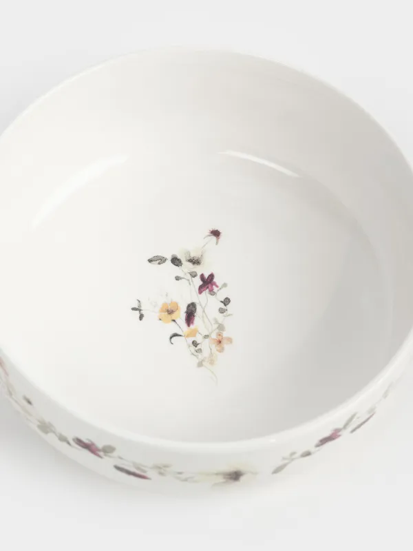 Сервиз обеденный, фарфор N, белый, Floweri, image-6