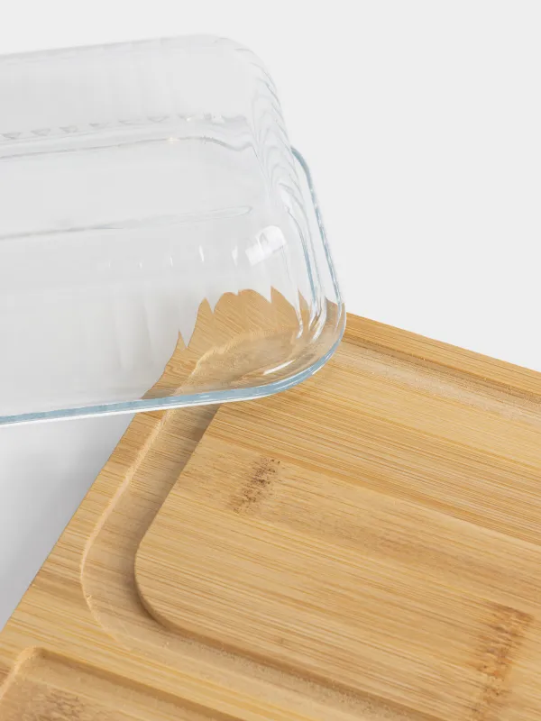 Масленка, с ножом, молочная, Milk kitchen, image-2