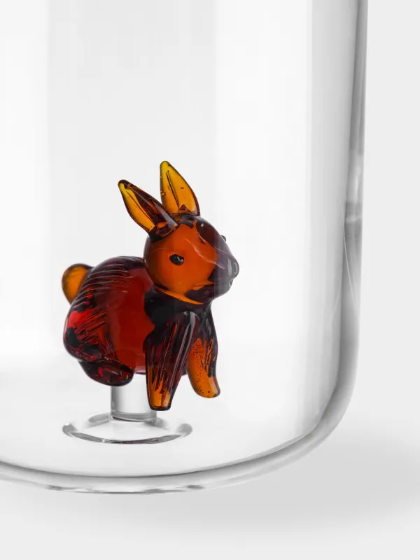 Кружка, 400 мл, стекло Б, Янтарный кролик, Shape, image-2