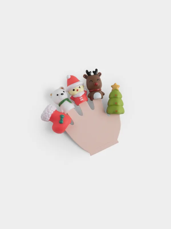 Набор игровой, 5 предметов, Пальчиковый театр, Атрибуты праздника, Kiddy, image-0