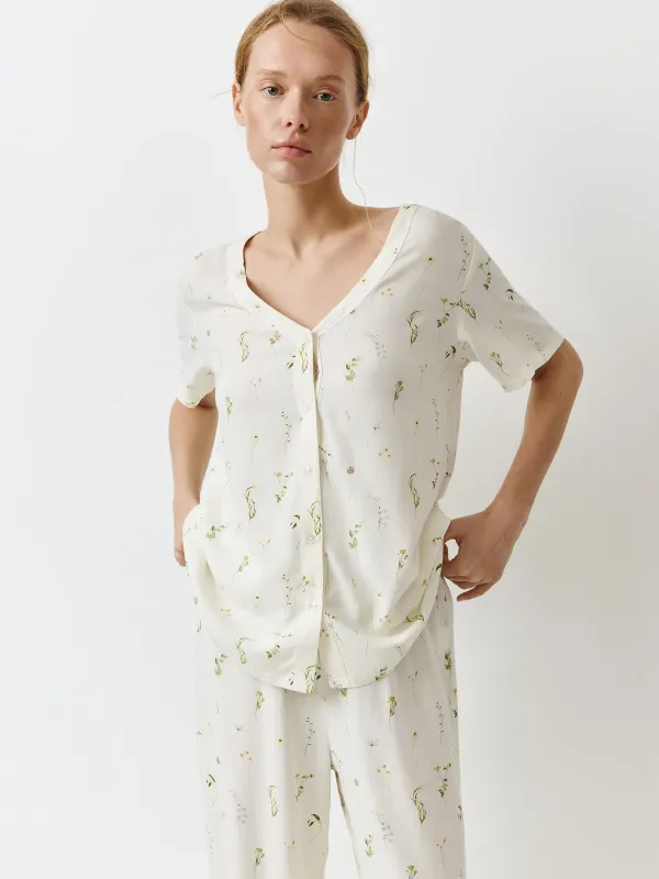 Рубашка женская, с коротким рукавом, Amina, image-0