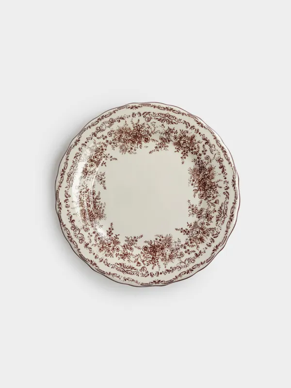 Тарелка обеденная, 28 см, Шишки и цветы, Pine lace, image-0