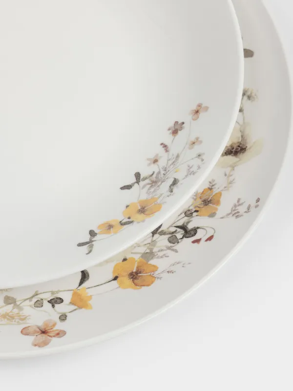 Сервиз обеденный, фарфор N, белый, Floweri, image-5