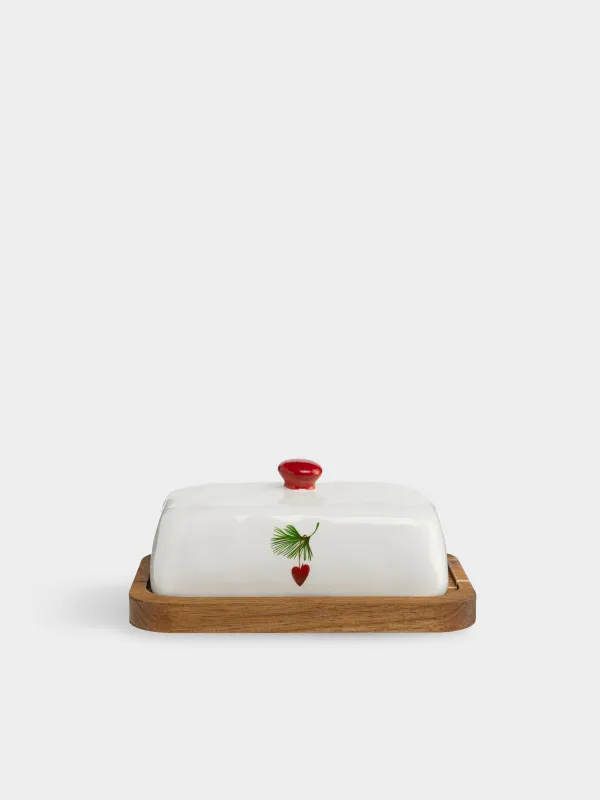 Масленка, 18 см, Еловая ветка, Festive table, image-0