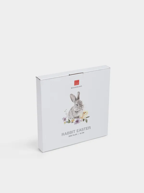 Тарелка закусочная, 19 см, фарфор N, белая, Кролик и цыпленок, Rabbit Easter, image-5