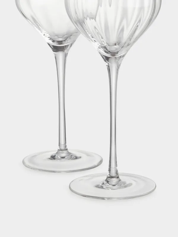 Бокал для белого вина, 460 мл, 2 шт, стекло, с золотистым кантом, Charm R gold, image-3