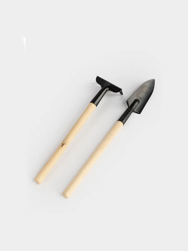 Набор инструментов для комнатных растений, 17 см, 2 пр, металл/дерево, черный, Gardening, image-2