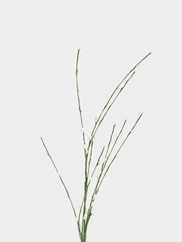 Ветка декоративная, 70 см, пластик, Белые ягоды, Willow decor, image-1