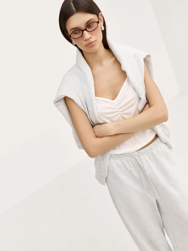 Брюки домашние, светло-серые, Jodie, image-2