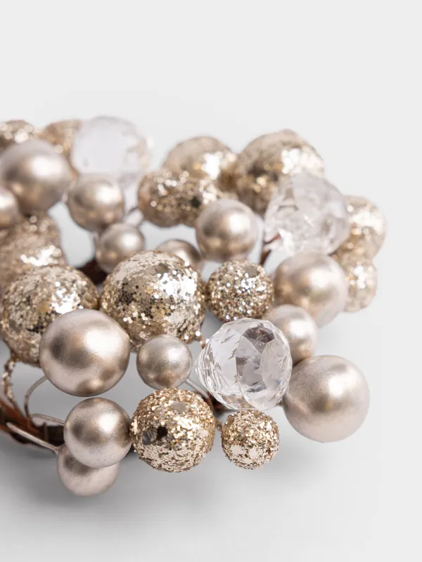 Кольцо для салфеток, 6 см, Новогодние шары, Balls sparkle, image-1