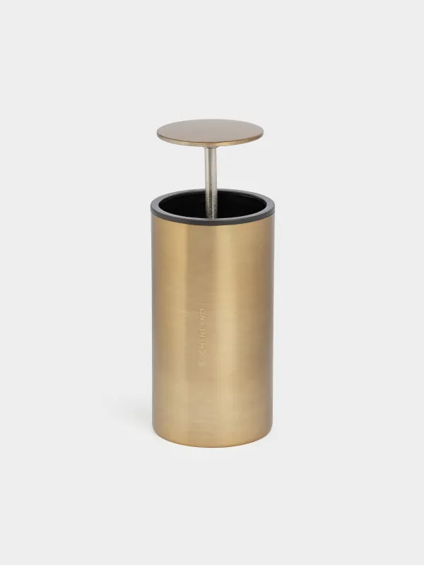 Контейнер для зубочисток, 10 см, Classic gold, image-1