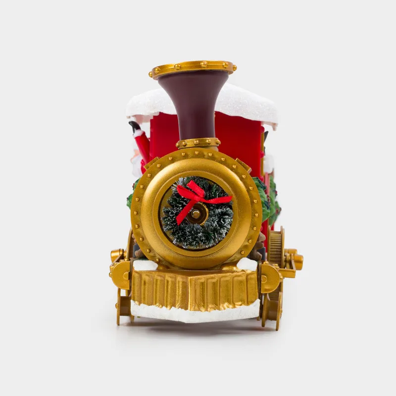 Железная дорога игрушечная, M, музыкальная, с подсветкой, Красный поезд, Game rail, image-4